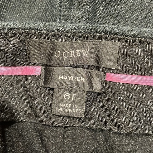 J. Crew Hayden kick crop linen blend black trouser tall fit - Picture 3 of 11